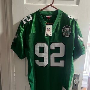 Mitchell & Ness Green and White NFL Jersey